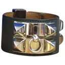 Collier de chien leather bracelet Hermès