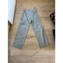 Leather straight pants Drome