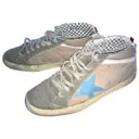 Grey Leather Trainers Golden Goose