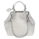 Grey Leather Handbag Barbara Bui