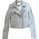 Grey Leather Jacket Iro