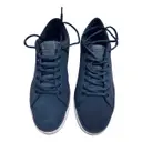 Leather low trainers Lacoste