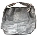 Grey Leather Handbag Michael Michael Kors