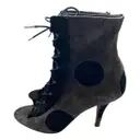 Leather lace up boots Michel Perry