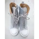 Leather trainers MM6