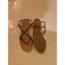 Leather sandals Oysho