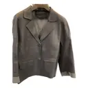 Leather biker jacket Peserico