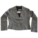 Grey Linen Jacket American Retro