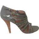 Grey Patent leather Ankle boots Robert Clergerie