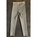 Buy Fendi Grey Polyester Trousers online