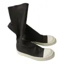 Grey Rubber Boots Rick Owens