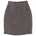 Grey Skirt Yves Saint Laurent