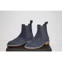Buy Bottega Veneta Grey Suede Boots online