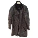 Grey Wool Coat Isabel Marant