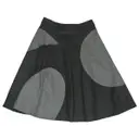 Grey Wool Skirt Paul Smith Black