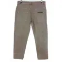 Buy Brunello Cucinelli Khaki Cotton - elasthane Jeans online