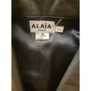 Leather skirt suit Alaïa - Vintage