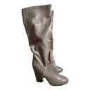 Leather boots Casadei