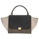 Khaki Leather Handbag Celine