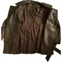 Buy Ikks Brown Leather Coat online