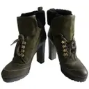 Leather lace up boots Red Valentino Garavani