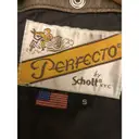 Leather short vest Schott