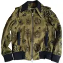 Khaki Wool Biker jacket JC De Castelbajac