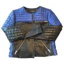 Leather biker jacket Les Petites