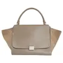Leather Handbag Trapèze Celine