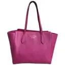 Swing leather tote Gucci