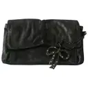 Leather clutch bag Max & Co