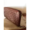 Intrecciato ostrich wallet Bottega Veneta