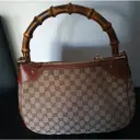 Buy Gucci Bamboo Zip Top Handle cloth handbag online - Vintage
