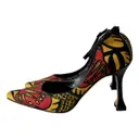 Cloth heels Manolo Blahnik - Vintage
