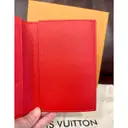 Passport cover cloth card wallet Louis Vuitton