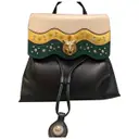 Animalier leather backpack Gucci
