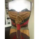 Leather mid-length dress Dolce & Gabbana