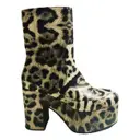 Leather ankle boots Dries Van Noten