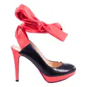 Leather heels Emanuel Ungaro