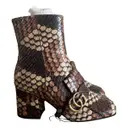 Marmont leather ankle boots Gucci