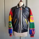 Leather biker jacket Moschino Cheap And Chic - Vintage