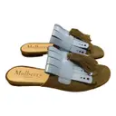 Leather mules Mulberry