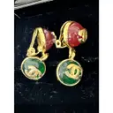 CHANEL pink gold earrings Chanel