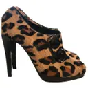 Pony-style calfskin heels Moschino Cheap And Chic