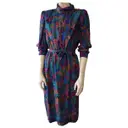Silk mid-length dress Ungaro Parallele - Vintage