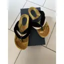 Buy Jil Sander Velvet flip flops online