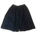 Navy Cotton Shorts Miu Miu