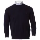 Navy Cotton Knitwear & Sweatshirt Sacai