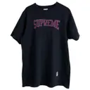 Navy Cotton T-shirt Supreme