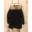 Buy Woolrich Navy Cotton Coat online